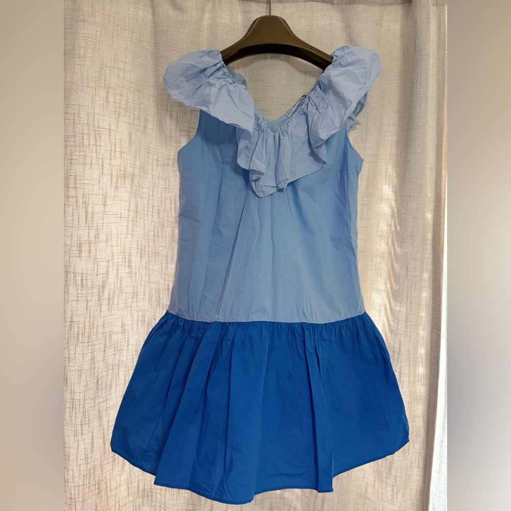 English Factory Light Blue Ruffle Mini Dress - Picture 4 of 4